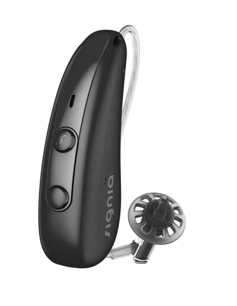 Signia hearing aids in Strongsville, Ohio – sleek, modern devices designed for everyday hearing support.